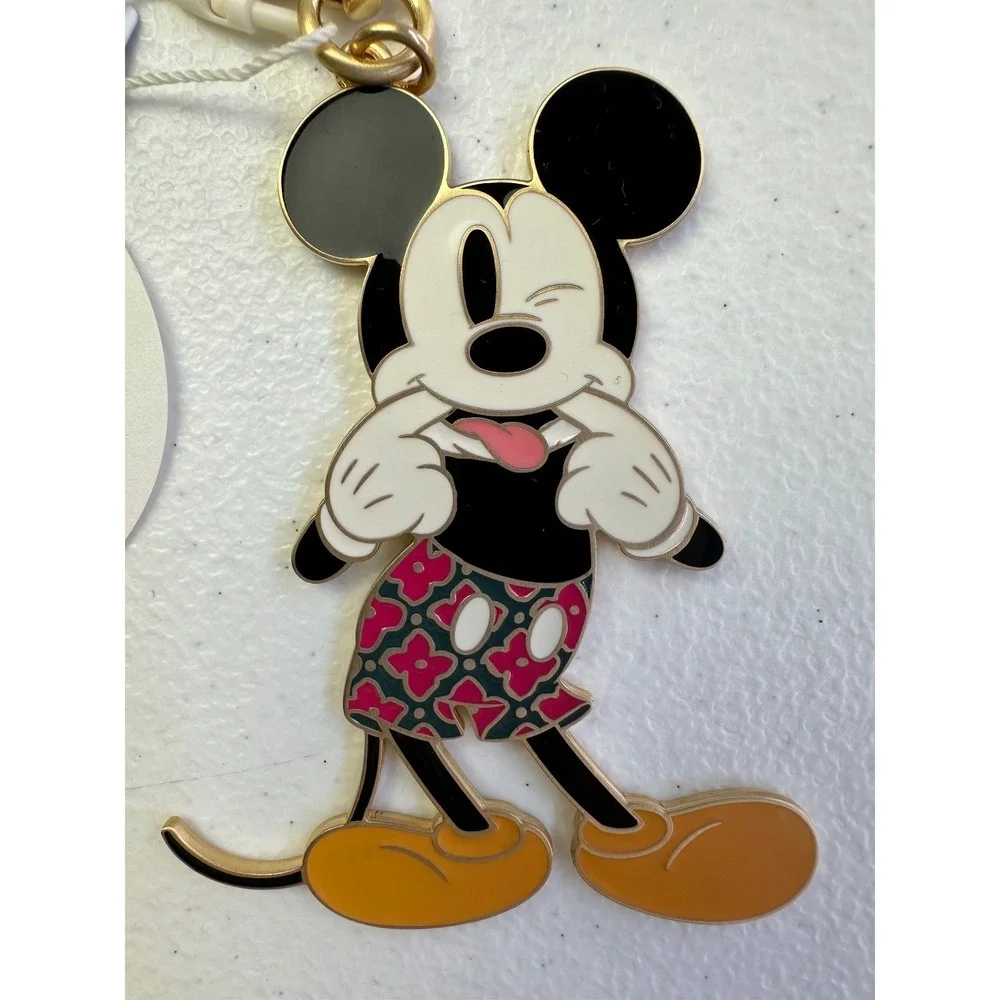 Vera Bradley Disney Silly Mickey Keychain Bag Charm NWT 2024 LE Enamel Collector